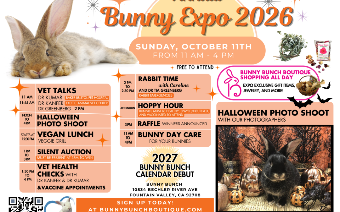 The Annual Bunny Bunch Expo is back for 2026!