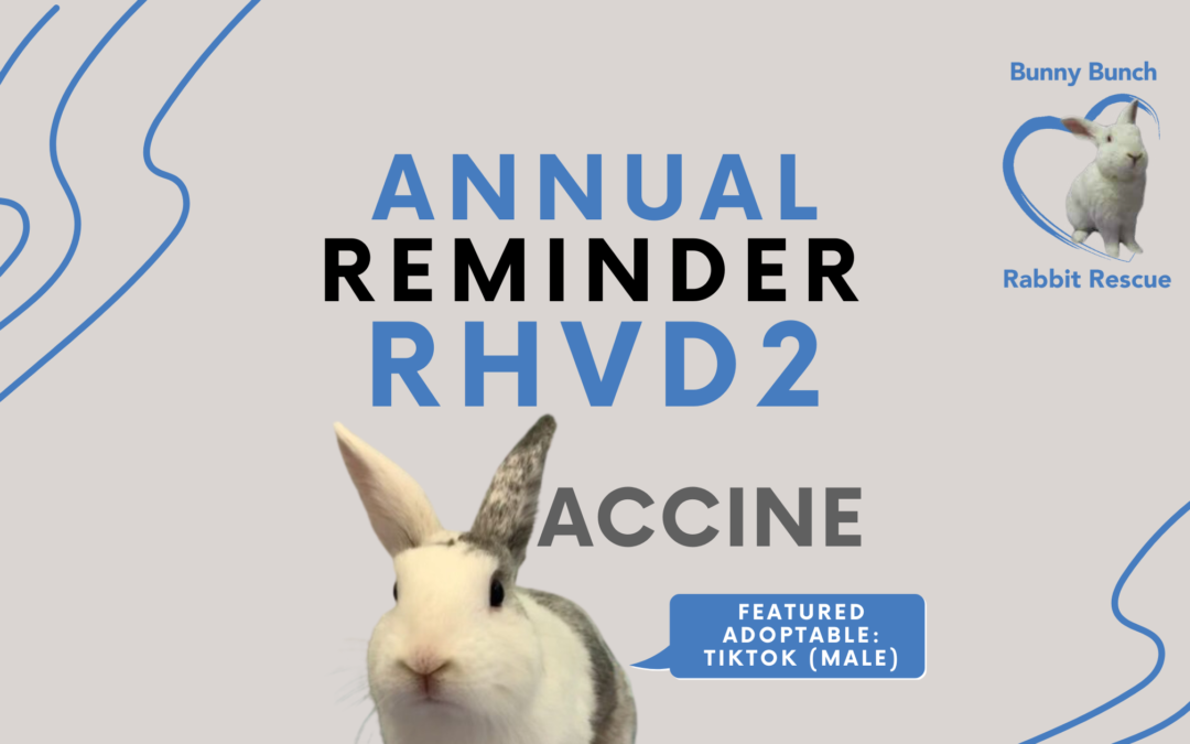 Annual Reminder – RHVD2 VACCINE
